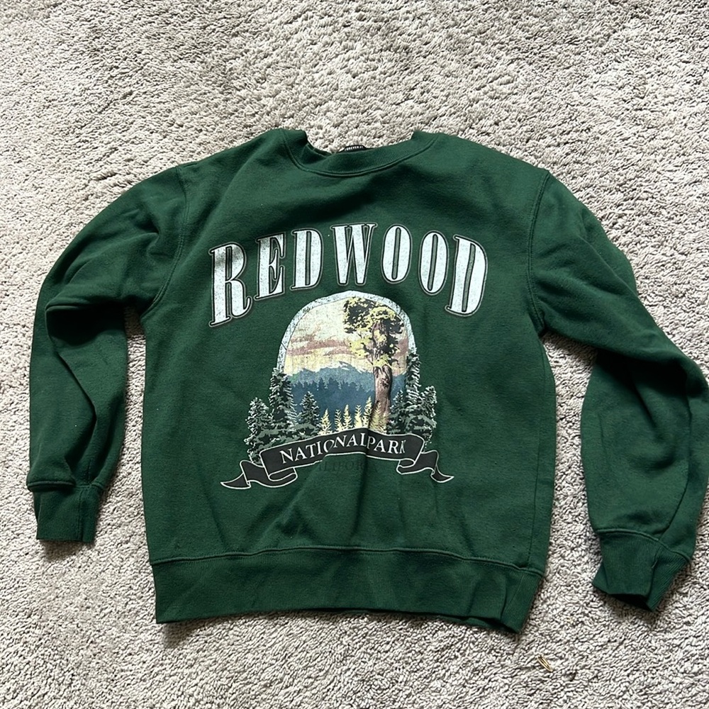 FOREVER 21 Green Sweatshirt